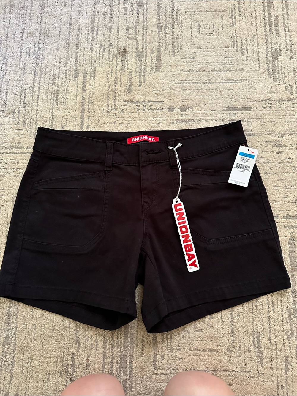 UNIONBAY Black Women's Stretch Utility Shorts